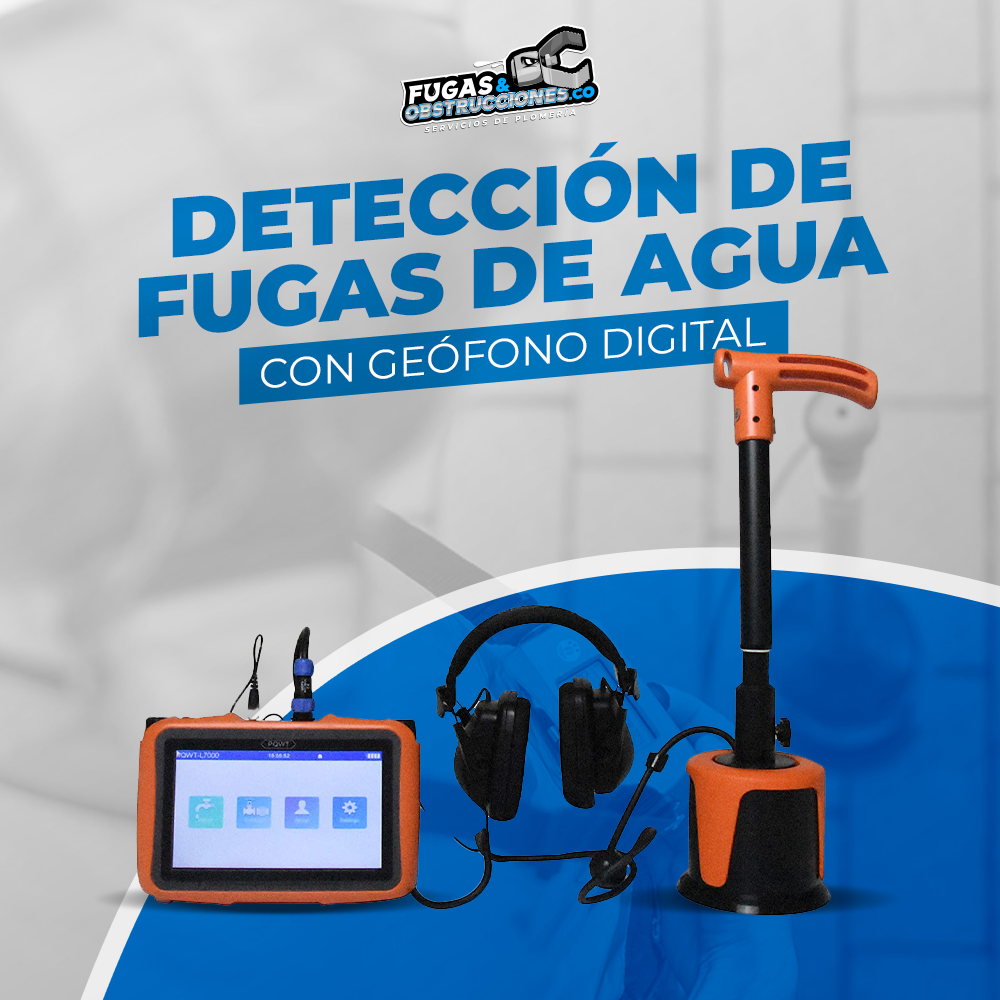 Detección de Fugas de Agua con Geófono Digital