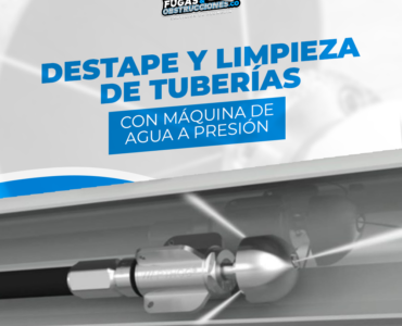 Destape de tuberías con agua a presión