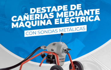 Sonda electrica para destape de cañerías