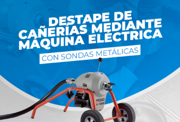 Sonda electrica para destape de cañerías