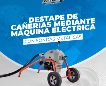 Sonda electrica para destape de cañerías